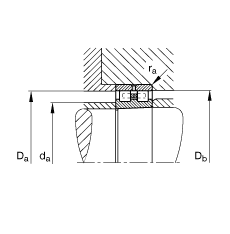 �A���L���S�� NN30/500-AS-K-M-SP, ����(j��) DIN 5412-4 ��(bi��o)��(zh��n)����Ҫ�ߴ�, �Ƕ�λ�S��, �p�У����F�����F�� 1:12 ���ɷ��x, �����ּ����pС�ď����(n��i)����϶�����ƹ���